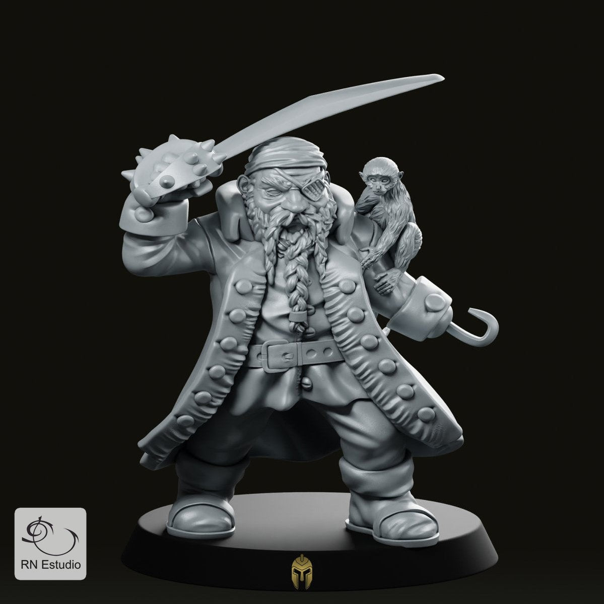 Captain Dario Miniature - We Print Miniatures