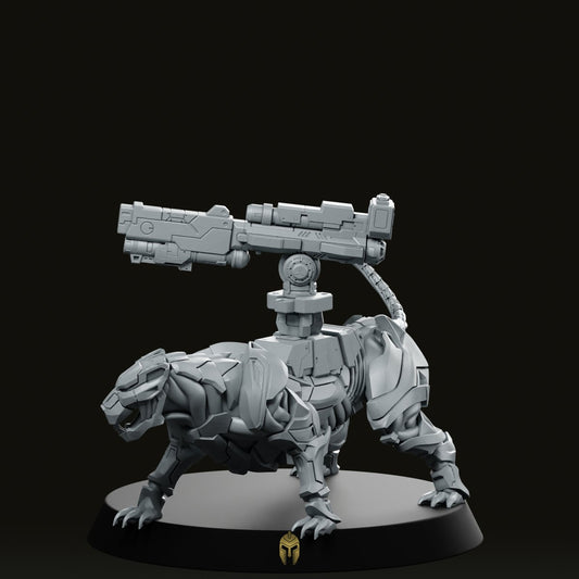 Challa Cyber Panther Miniature - We Print Miniatures -Papsikels Miniatures