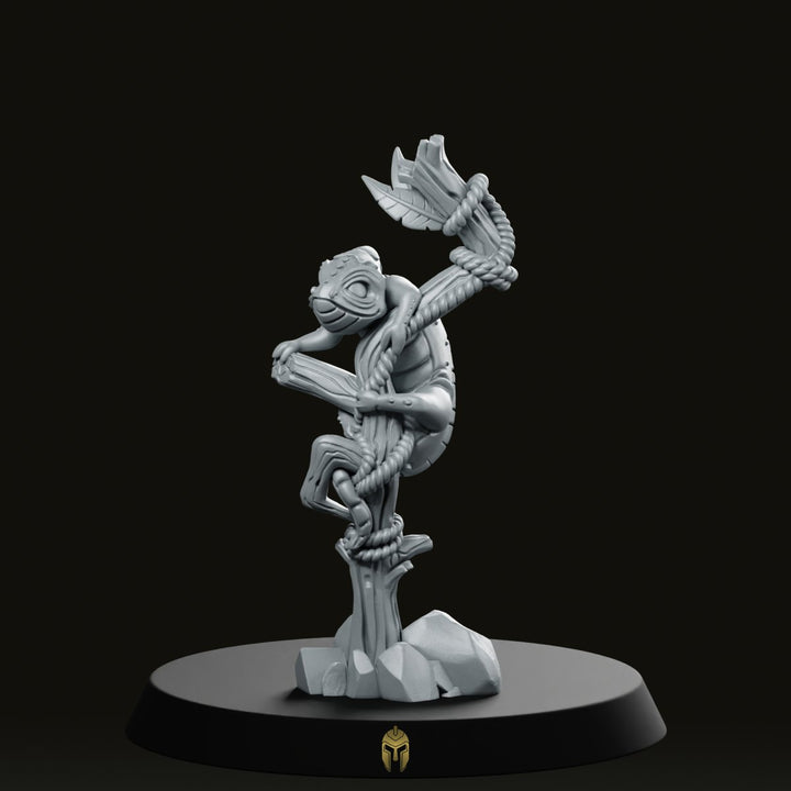 Chameo Bare B, figurine de caméléon de compagnie, compagnon furtif