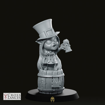 Miniatura Cheerleader Leprechaun con Botte di Birra Fantasy Football