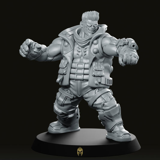 Choogs Armblaster Cyberpunk Miniature - We Print Miniatures