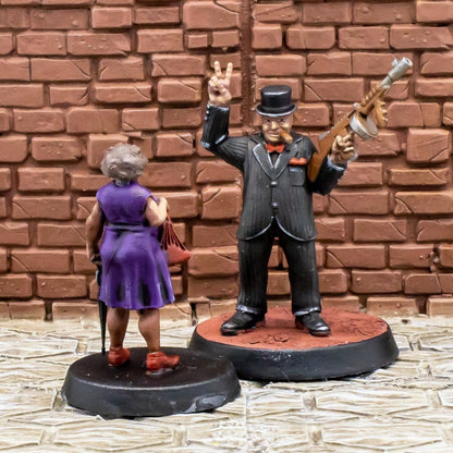 Churchill V for Victory miniature - We Print Miniatures -Across The Realms