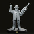 Churchill V for Victory miniature - We Print Miniatures -Across The Realms