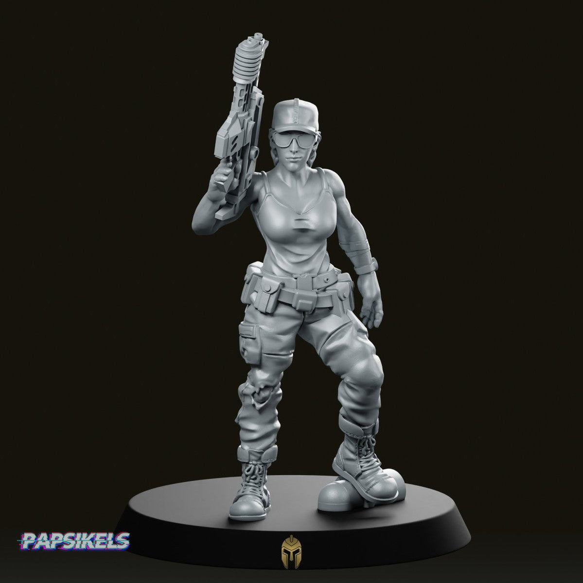 Commando Grace Barrejo Female Miniature - We Print Miniatures