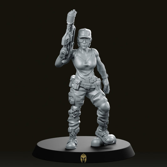 Commando Grace Barrejo Female Miniature - We Print Miniatures