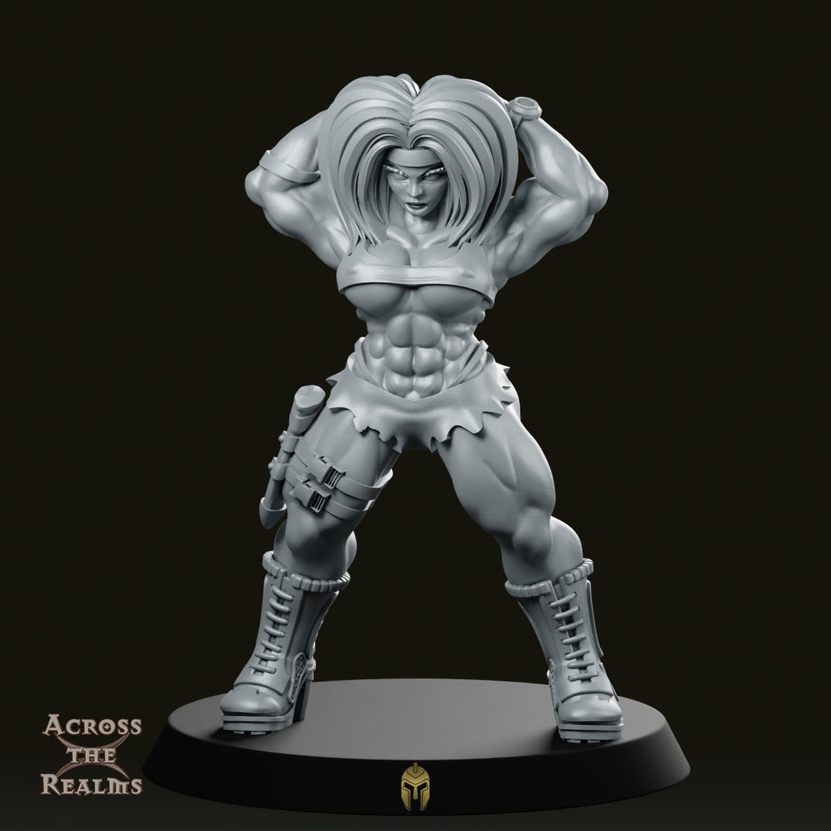 Commando Pinup Cyberpunk Miniature - We Print Miniatures