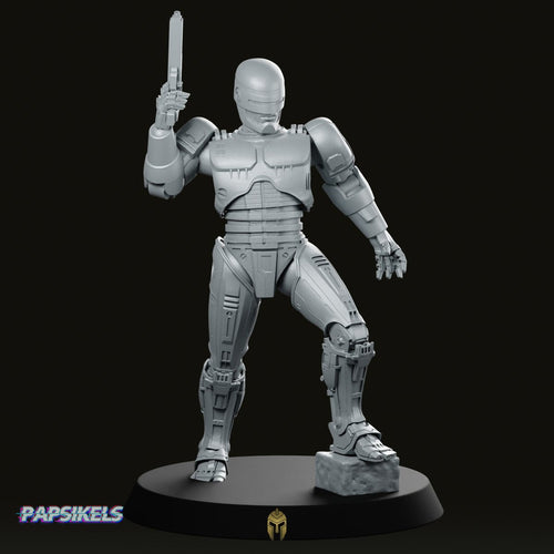 Battle Cop Cyborg Series 2 B Miniature - We Print Miniatures