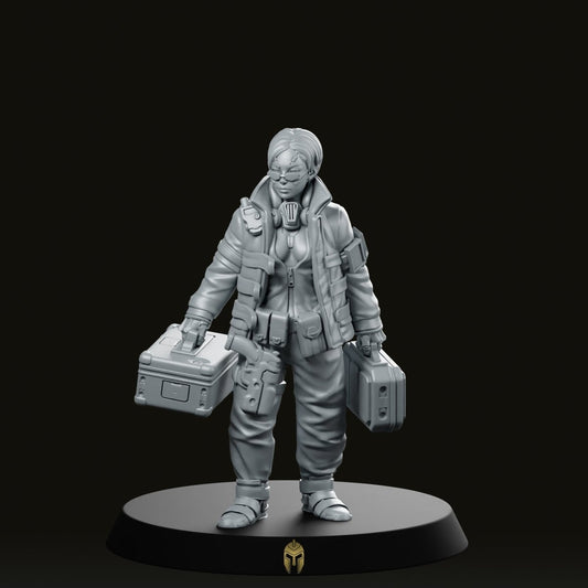 Cyber Medic Jalice Parabyum Miniature - We Print Miniatures