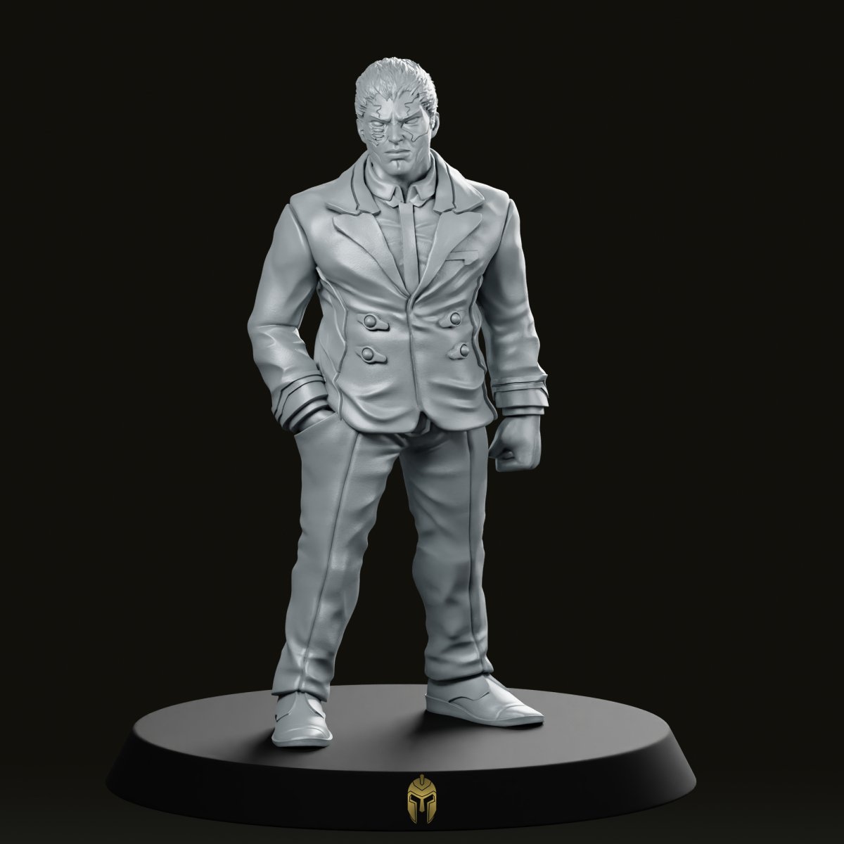 Cyberpunk Corporate Fixer Miniature - We Print Miniatures -Papsikels Miniatures