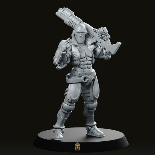 Cyberpunk Ricky Lemons Ganger Miniature - We Print Miniatures