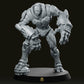 Cyborgpunk Bald Heavy Goon Aggro Crusher Miniature - We Print Miniatures