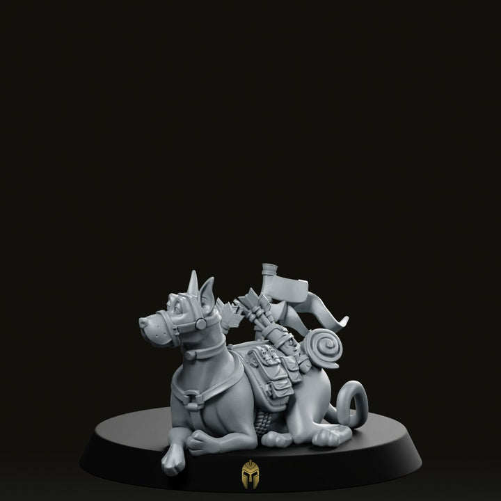 Danees Ranger B, figurine de chien fidèle au repos