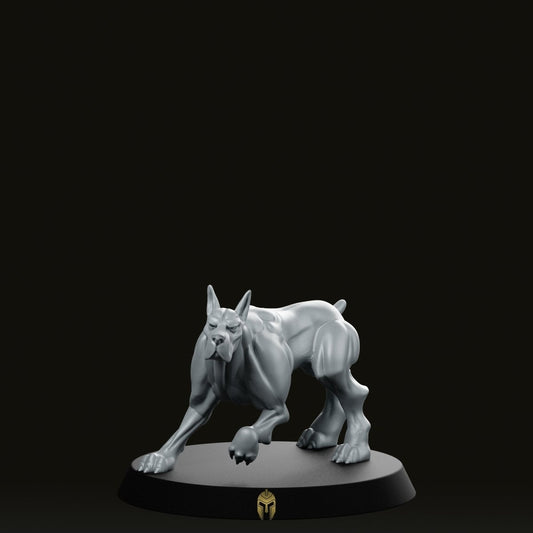 Doberman 3 Dog Companion Miniature - We Print Miniatures -CastNPlay