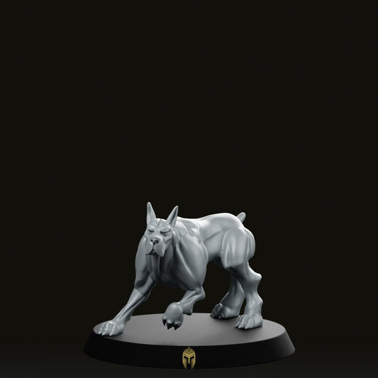 Doberman 3 Dog Companion Miniature - We Print Miniatures