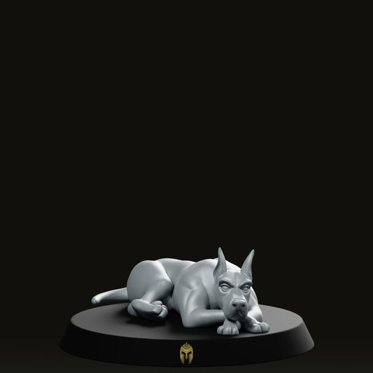 Doberman Dog Bare B Pet Miniature - We Print Miniatures -CastNPlay