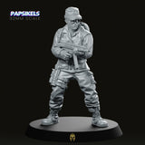 Doryen with Machine Gun Miniature - We Print Miniatures