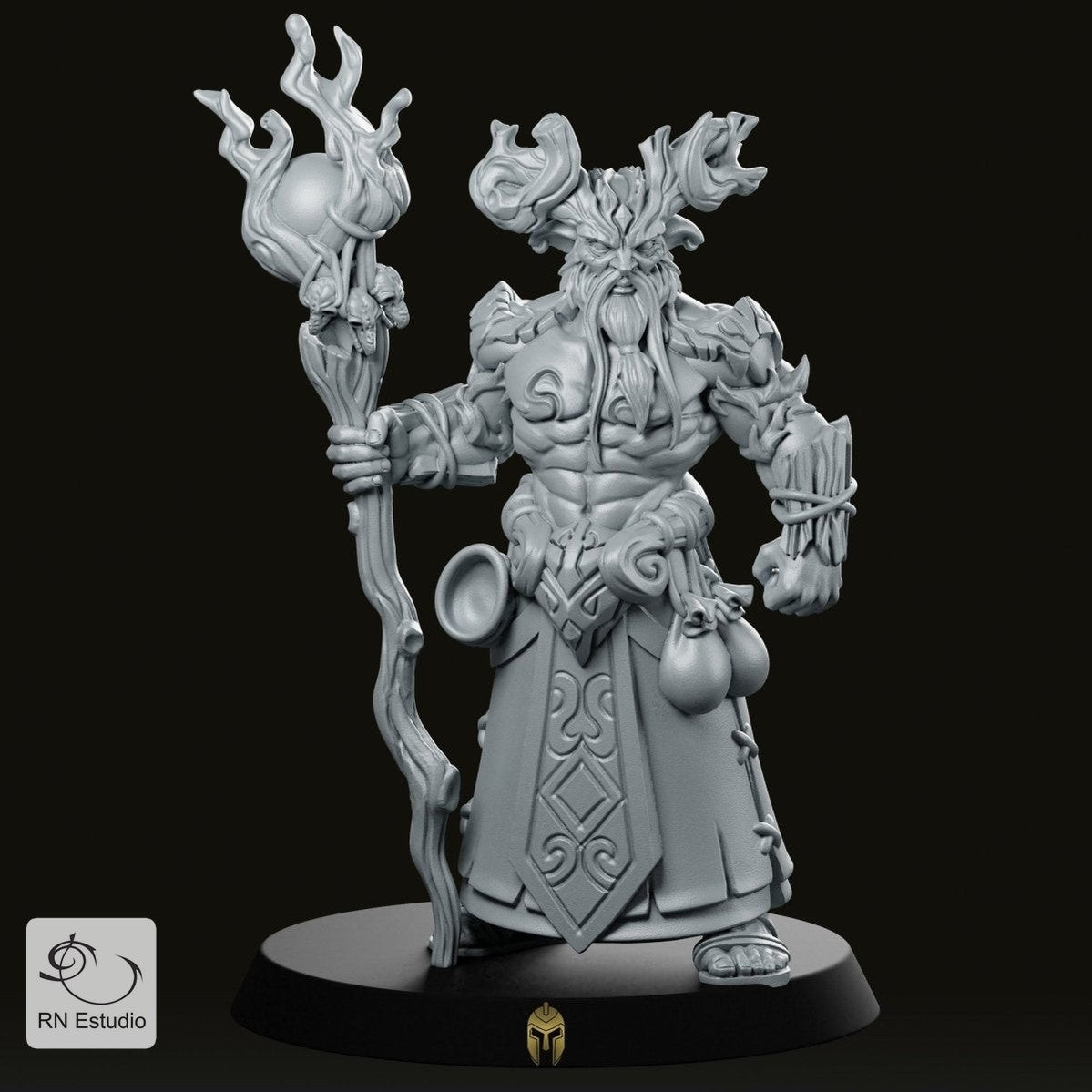 Druid Aerline Fantasy Miniature - We Print Miniatures