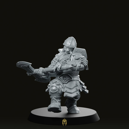 Dwarf B with Axe Miniature - We Print Miniatures