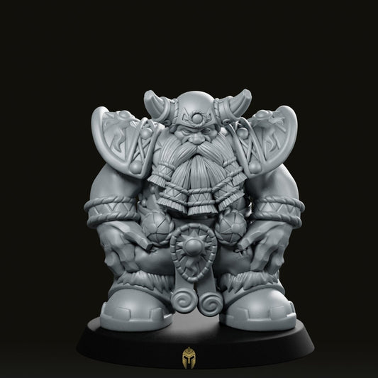 Dwarf Linemen 7 Miniature - We Print Miniatures -RN Estudio