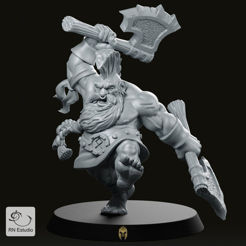 Dwarf Slayer Orny Miniature - We Print Miniatures