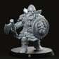 Dwarf Warrior With Axe and Shield - We Print Miniatures