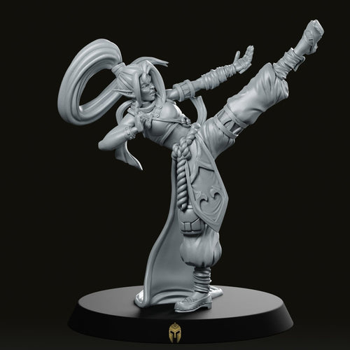 Elvish Monk 2 Fantasy Miniatures - We Print Miniatures
