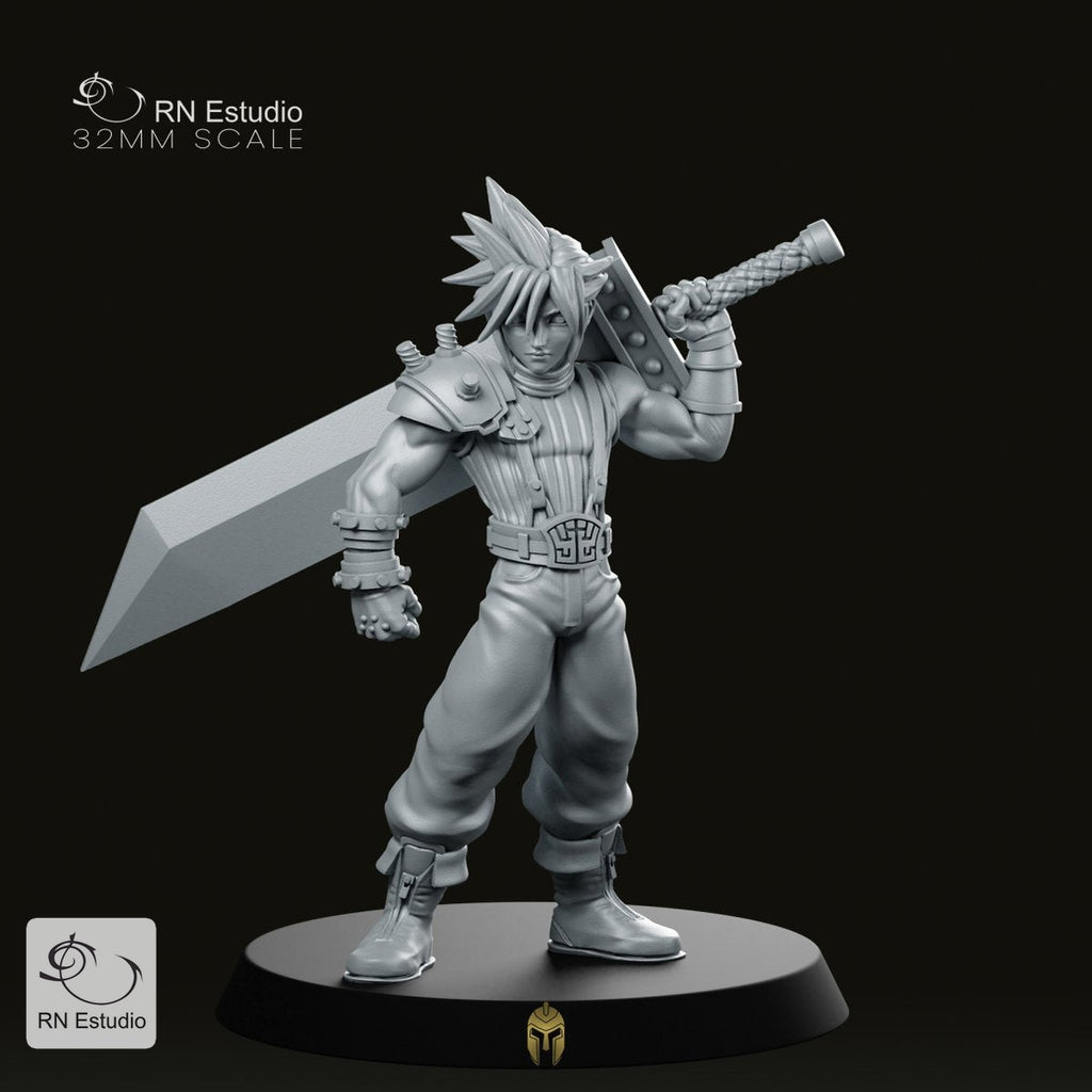 Fantasy Claude JRPG Miniature - We Print Miniatures
