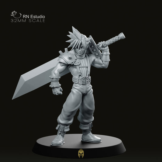 Fantasy Claude JRPG Miniature - We Print Miniatures