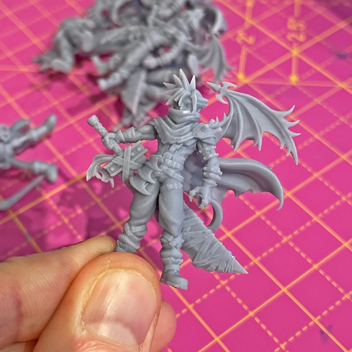 Fantasy Claude with Wings JRPG Miniature - We Print Miniatures