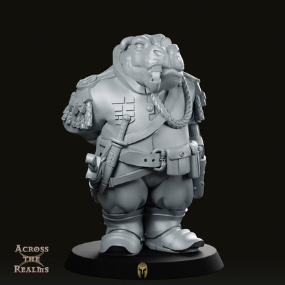 Fantasy Giff Officer Miniature - We Print Miniatures -Across The Realms