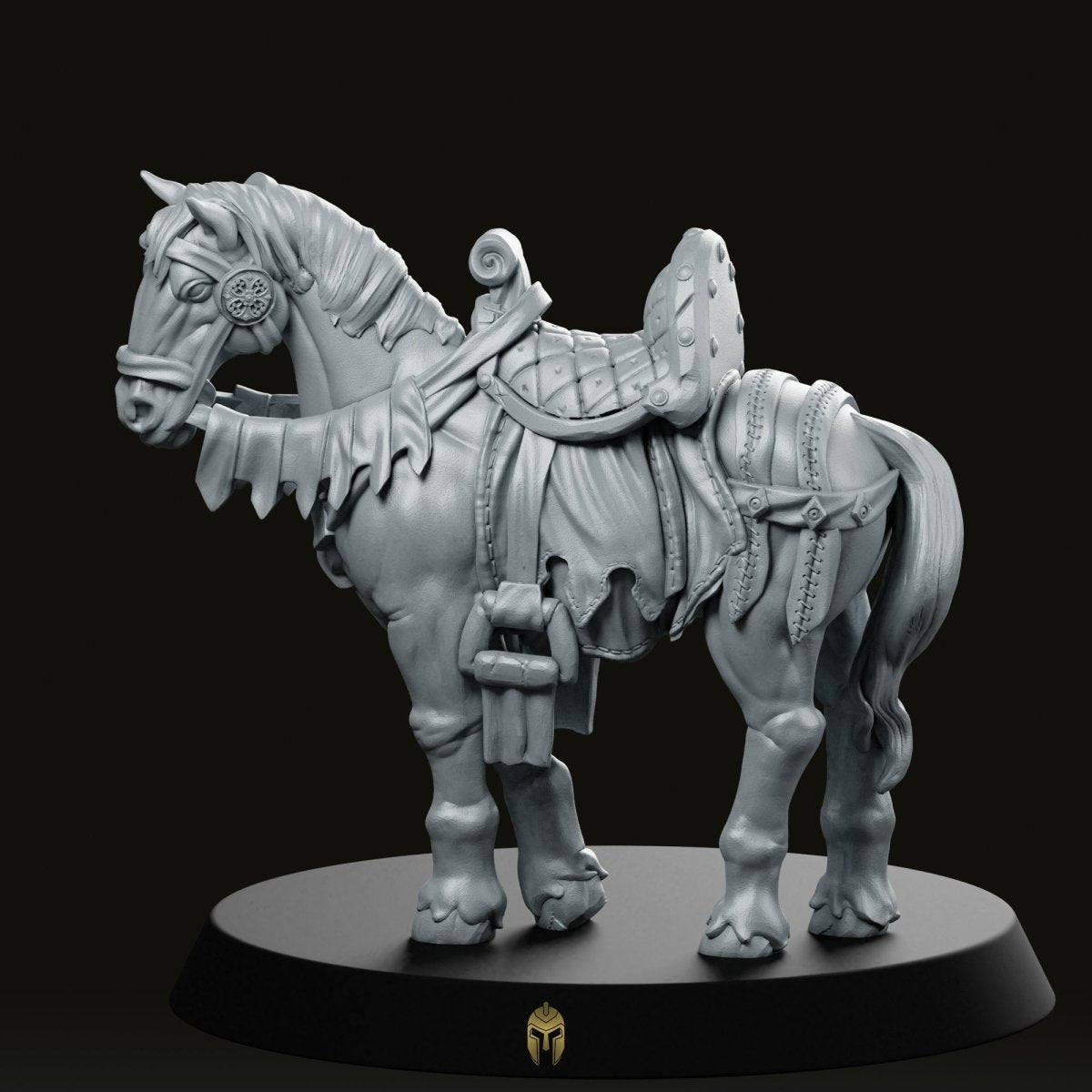 Fantasy Horse B Miniature - We Print Miniatures -CastNPlay