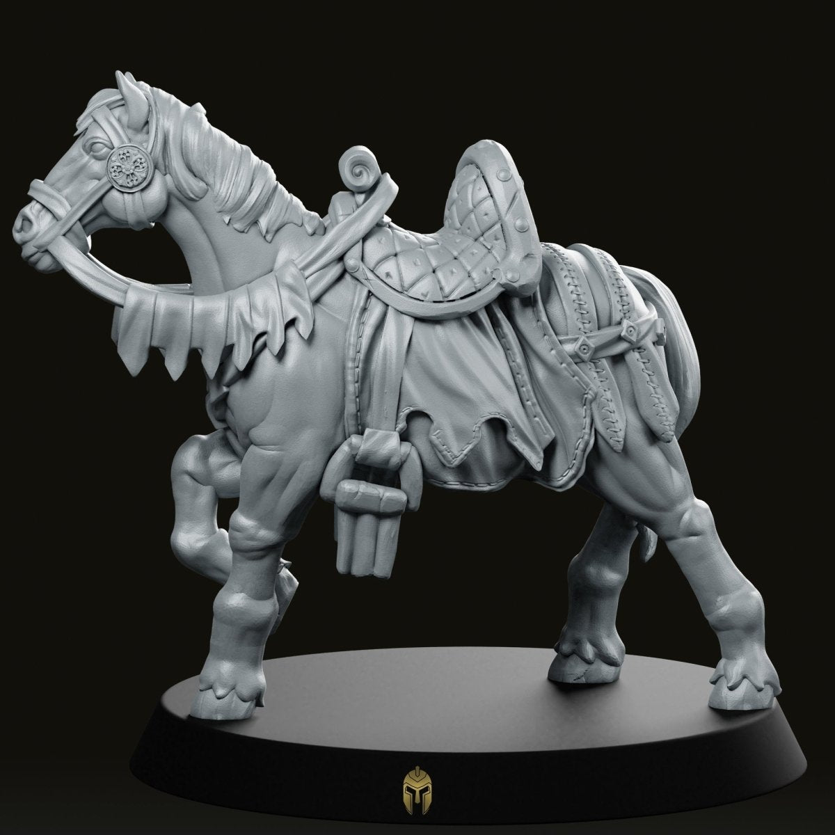Fantasy Horse D Miniature - We Print Miniatures -CastNPlay