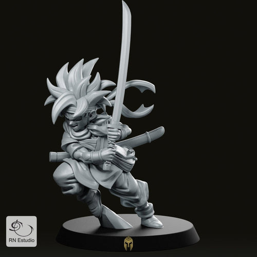 Fantasy Kentaro Swordmaster JRPG Miniature - We Print Miniatures -RN Estudio