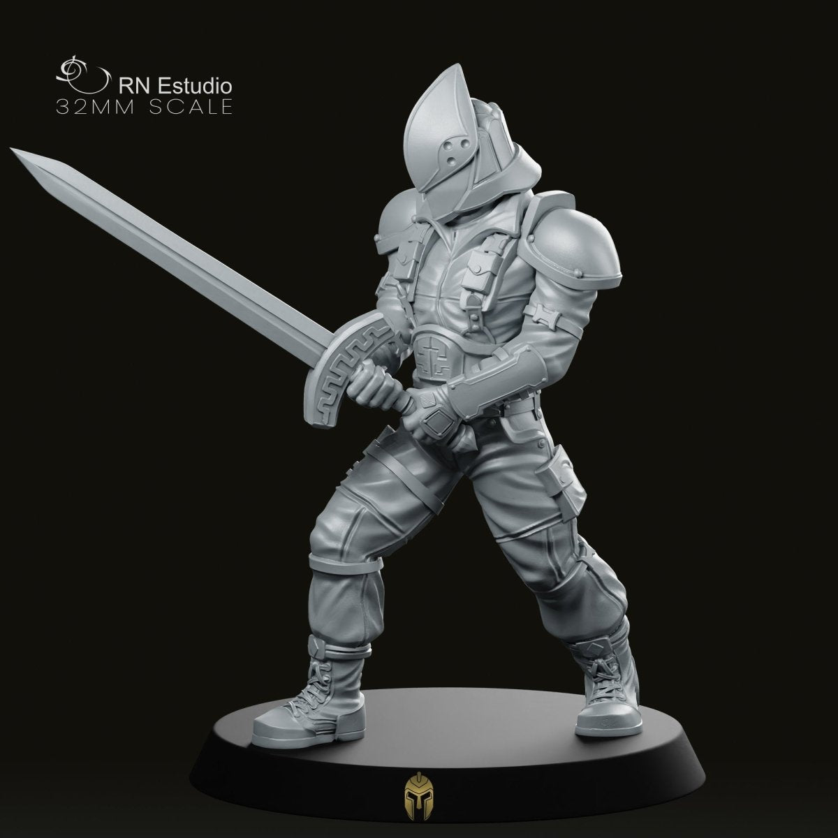 Fantasy Knight of the Order Miniature - We Print Miniatures -RN Estudio