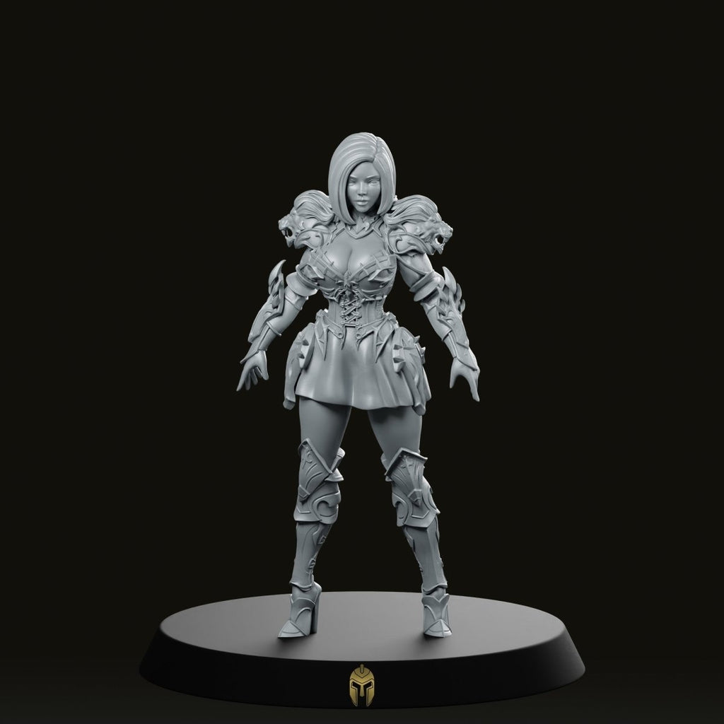 Fantasy Lionguard Female Miniature