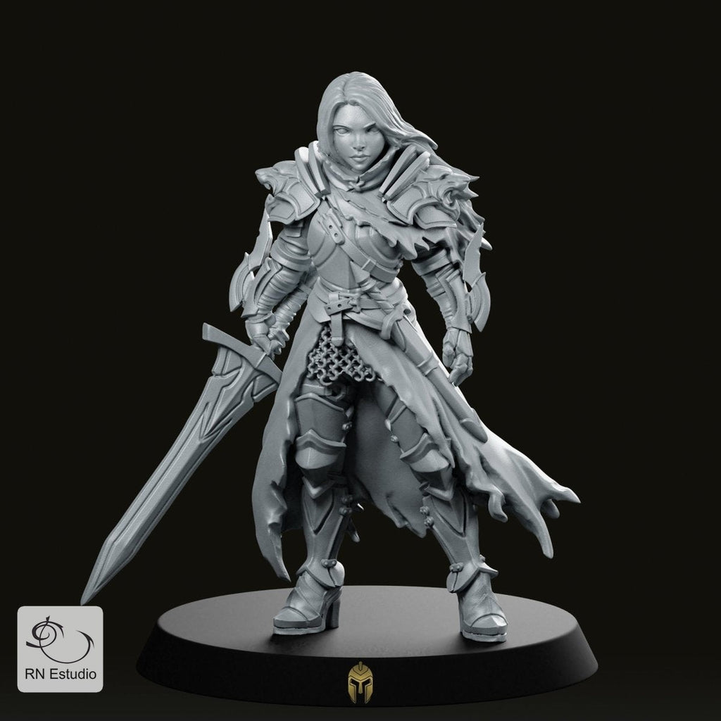 Fantasy Lydia the Lioness Miniature - We Print Miniatures -RN Estudio