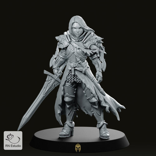 Fantasy Lydia the Lioness Miniature - We Print Miniatures -RN Estudio