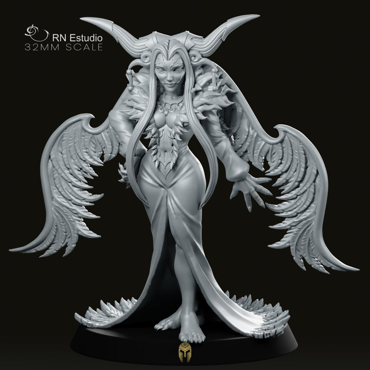 Fantasy Lynaithna Witch JRPG Miniature - We Print Miniatures -RN Estudio