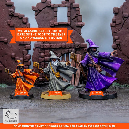 Fantasy Lynaithna Witch JRPG Miniature - We Print Miniatures -RN Estudio