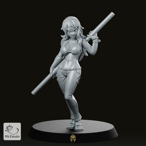 Fantasy Mami Stave JRPG Miniature - We Print Miniatures -RN Estudio
