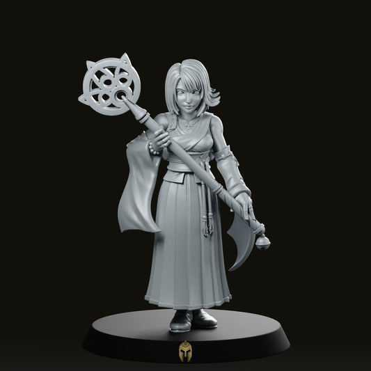 Fantasy Sorceress Lioona Mage Miniature - We Print Miniatures -RN Estudio