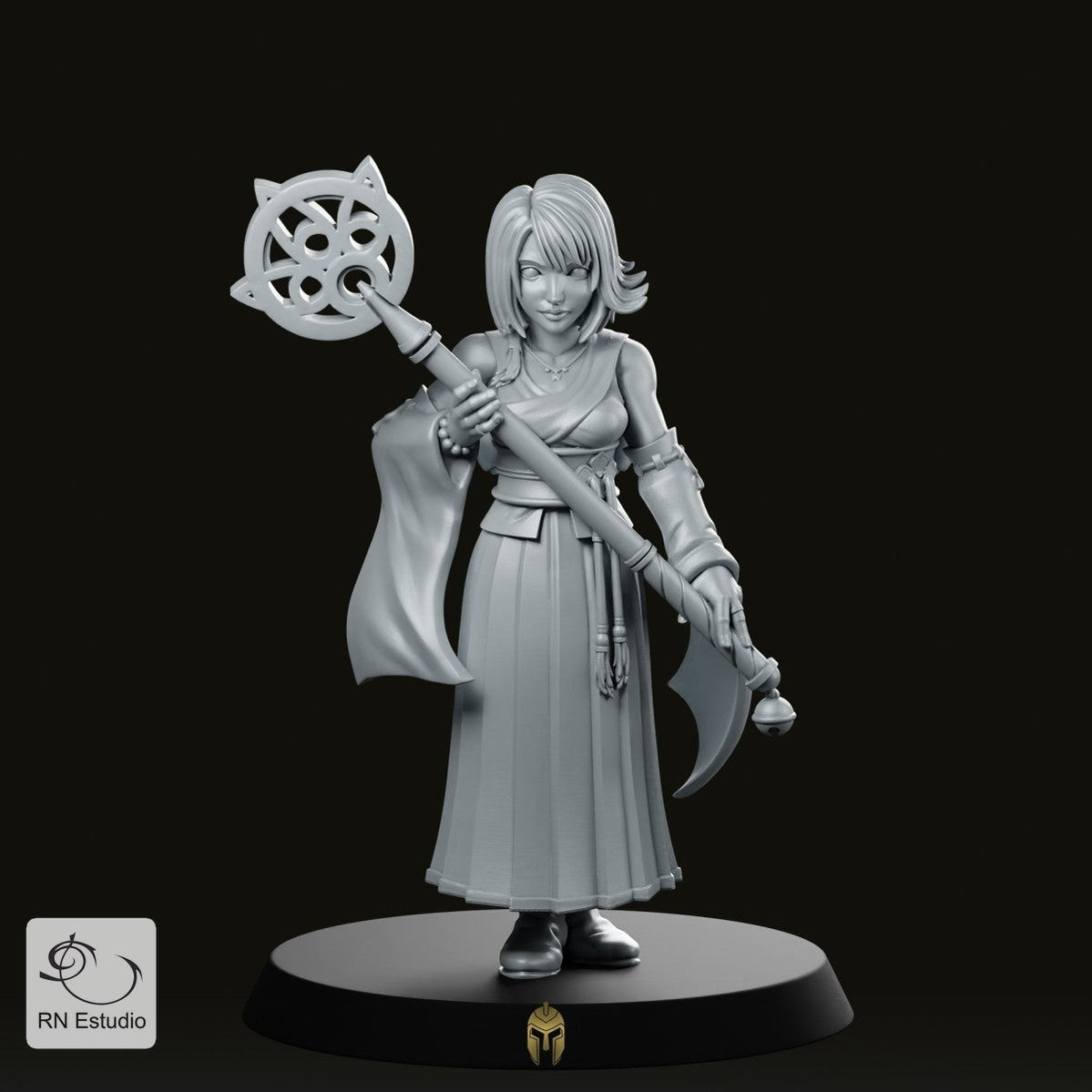 Fantasy Sorceress Lioona Mage Miniature - We Print Miniatures -RN Estudio