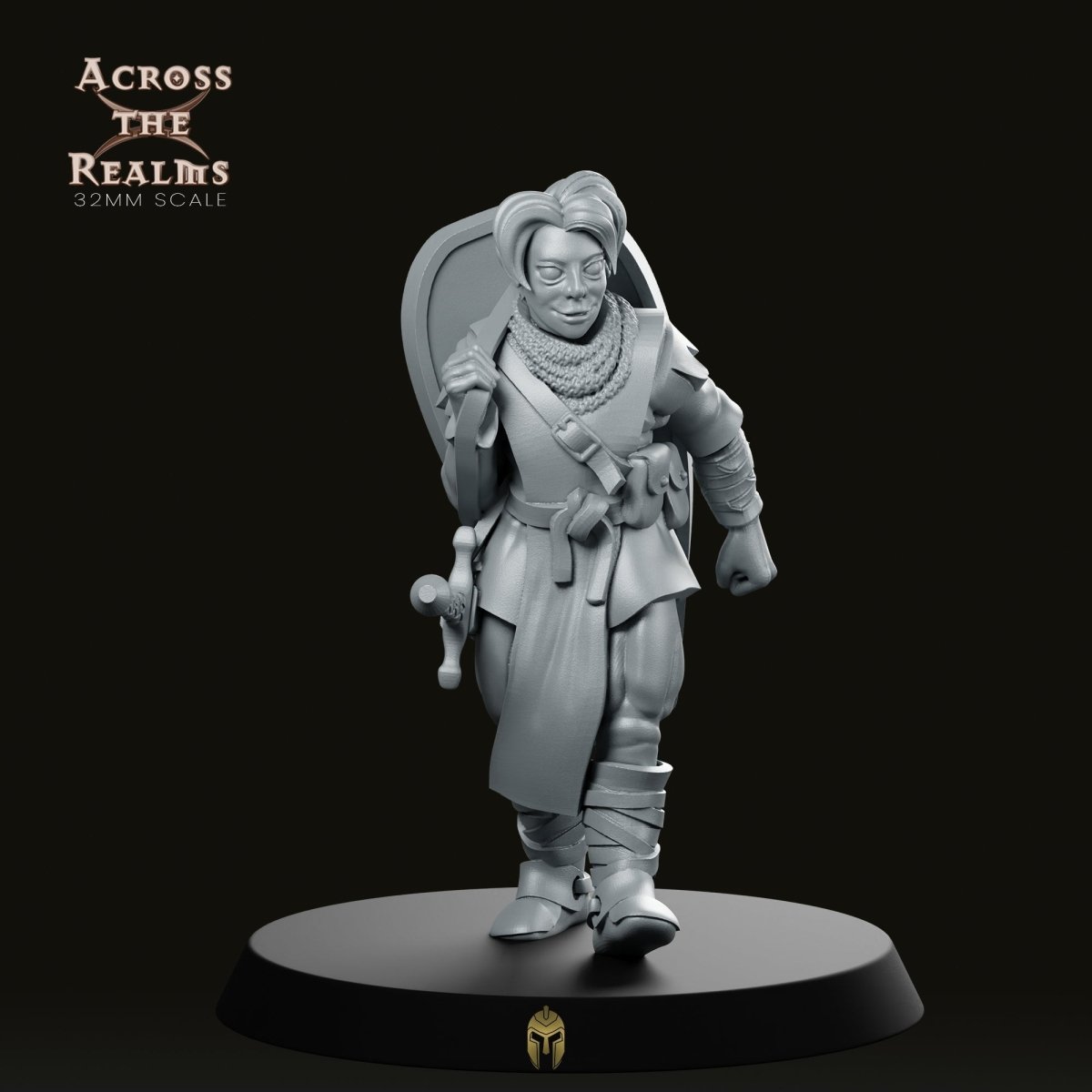 Fantasy Squire Peasant Miniature - We Print Miniatures -Across The Realms