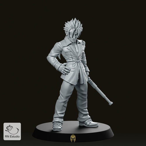 Fantasy Terry Baton JRPG Miniature - We Print Miniatures -RN Estudio