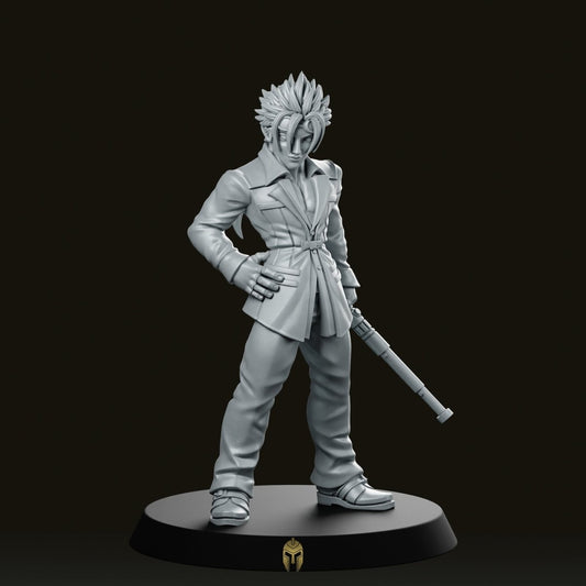 Fantasy Terry Baton JRPG Miniature - We Print Miniatures -RN Estudio