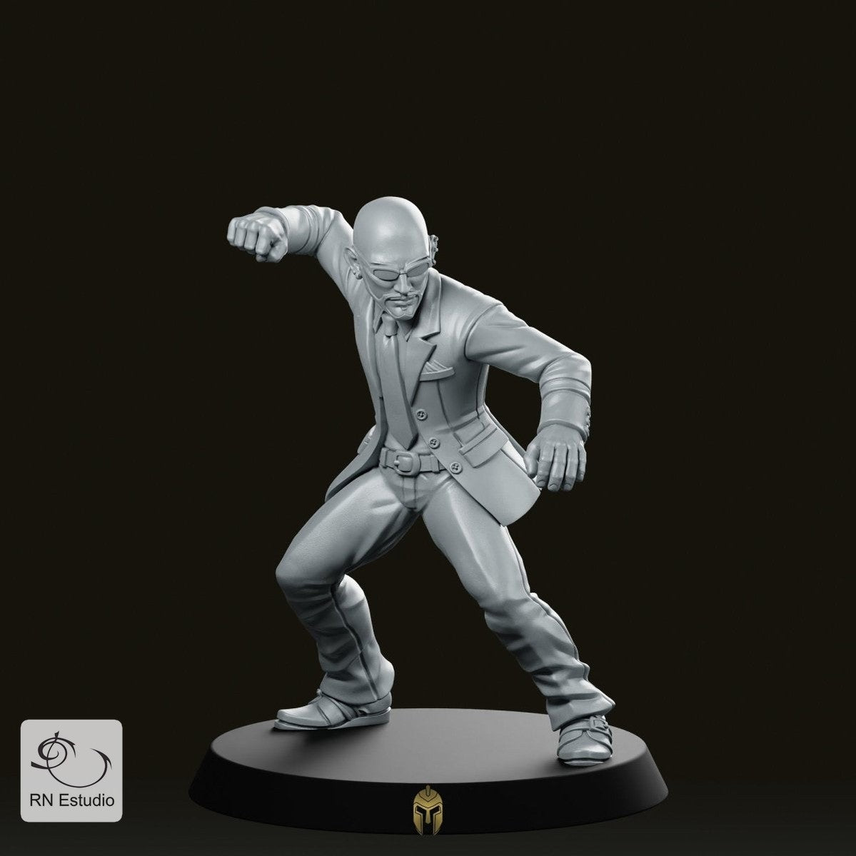 Fantasy The Professional Hitman Miniature - We Print Miniatures -RN Estudio