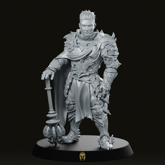 Fantasy Uthoran Dragon Knight Miniature - We Print Miniatures -RN Estudio