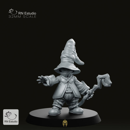 Fantasy Wizard Biboru Mage Miniature - We Print Miniatures -RN Estudio