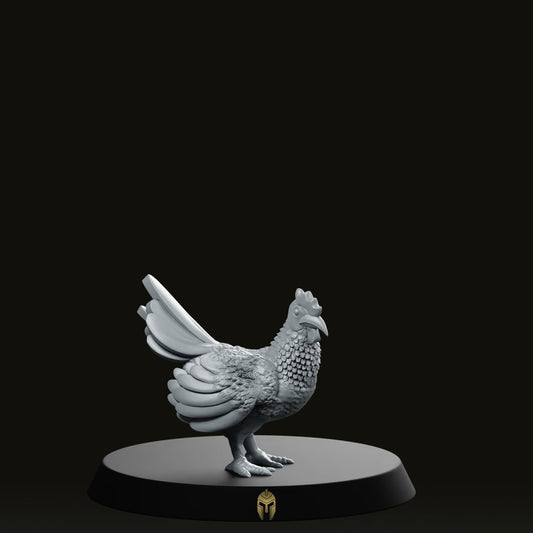 Farm Chicken Standing Miniature - We Print Miniatures -CastNPlay