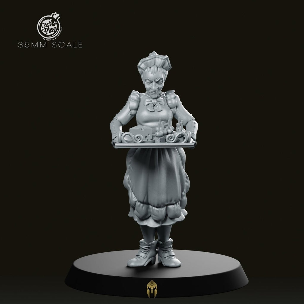 Female Butler Fantasy Miniature